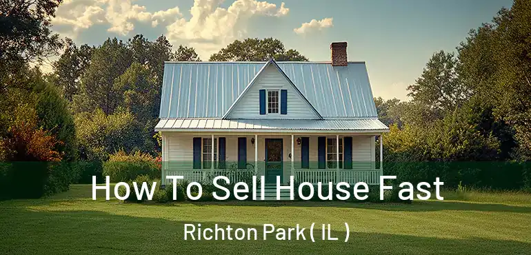  How To Sell House Fast Richton Park ( IL )