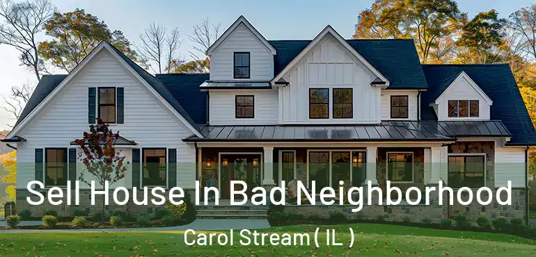  Sell House In Bad Neighborhood Carol Stream ( IL )