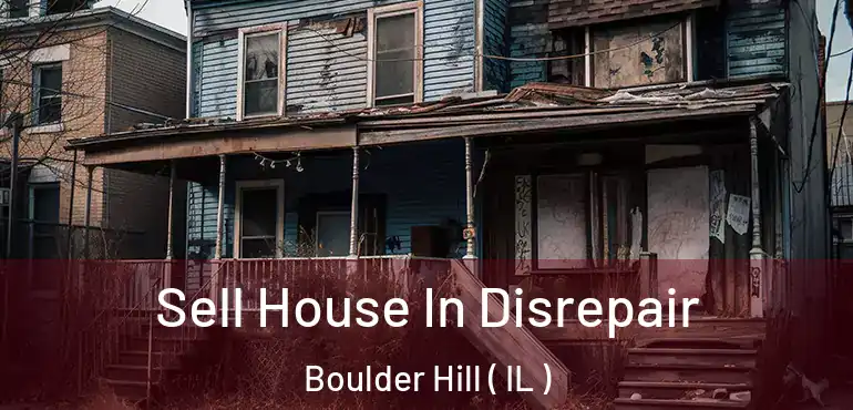  Sell House In Disrepair Boulder Hill ( IL )