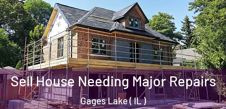  Sell House Needing Major Repairs Gages Lake ( IL )