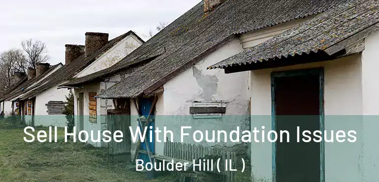  Sell House With Foundation Issues Boulder Hill ( IL )