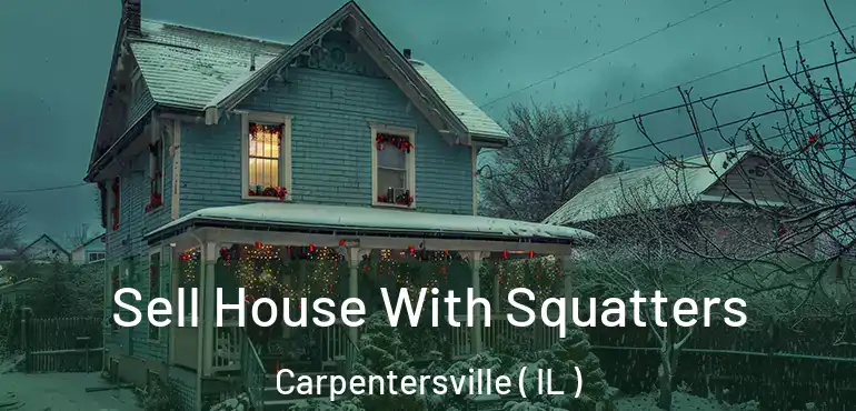  Sell House With Squatters Carpentersville ( IL )