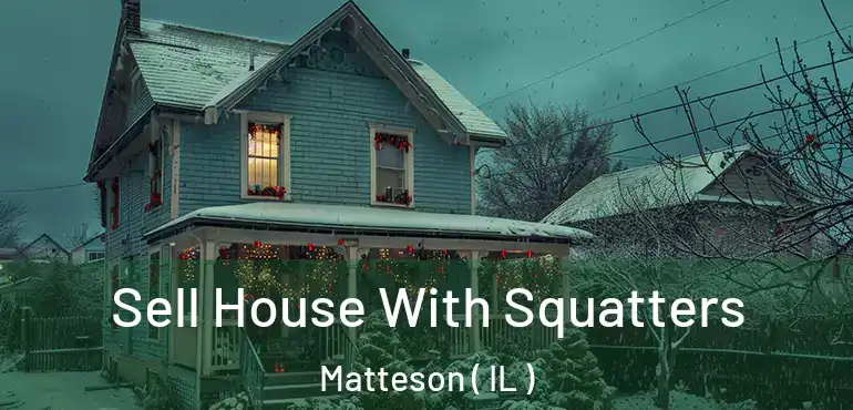  Sell House With Squatters Matteson ( IL )