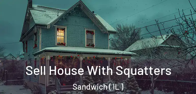  Sell House With Squatters Sandwich ( IL )