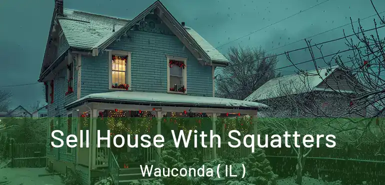  Sell House With Squatters Wauconda ( IL )