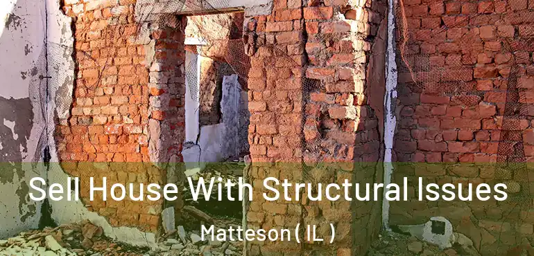  Sell House With Structural Issues Matteson ( IL )