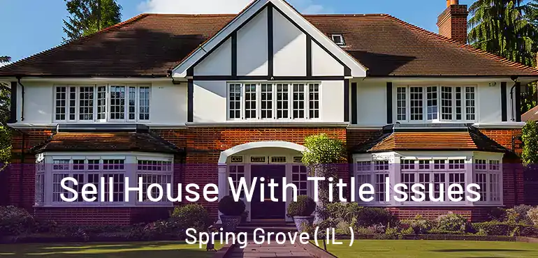  Sell House With Title Issues Spring Grove ( IL )